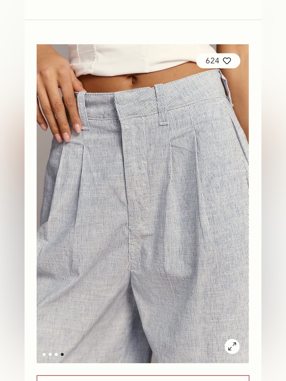 Maeve Provence Relaxed Pleated Pants | Grey | NWT | Size 12 - Picture 3 of 3